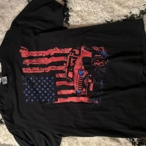Jeep American flag tee